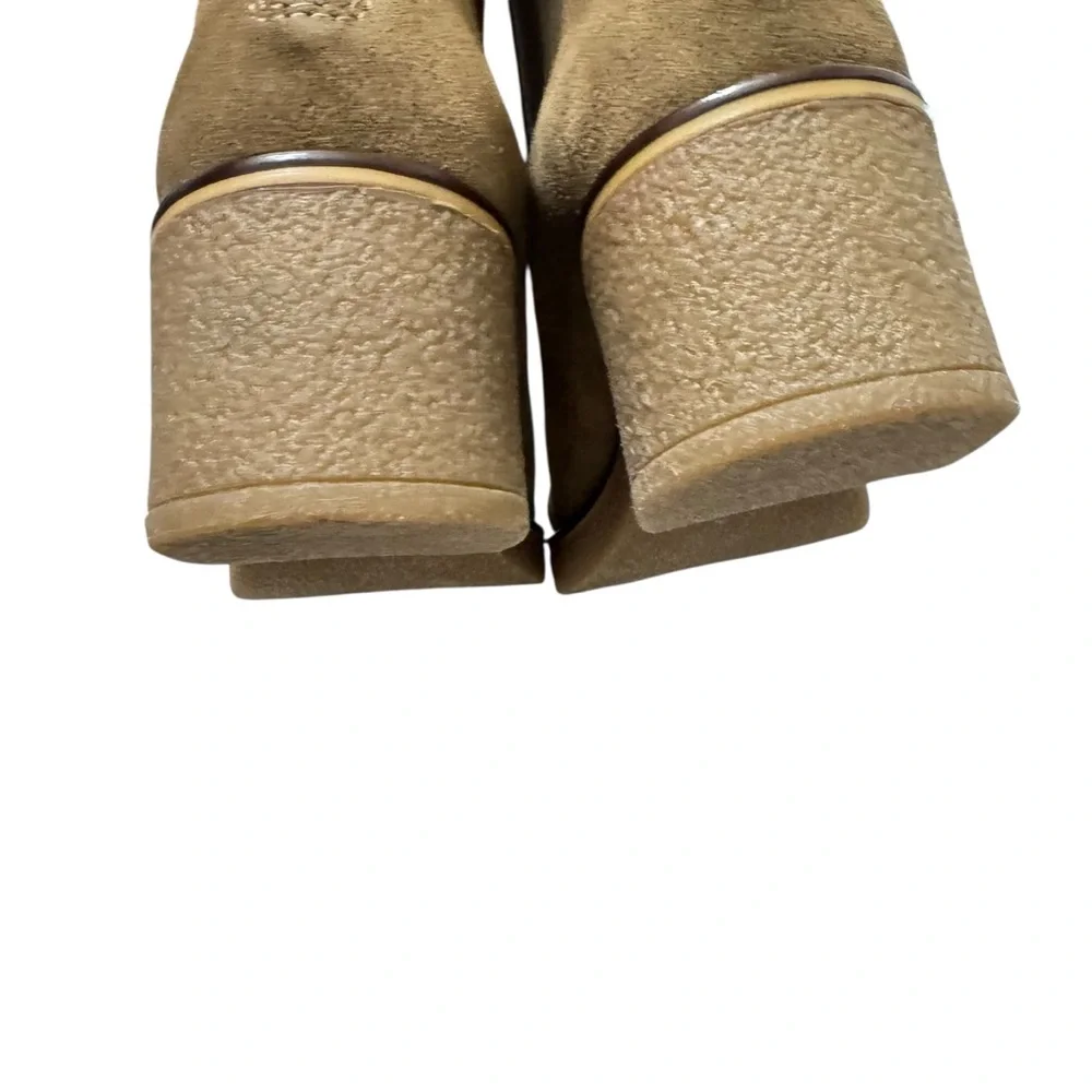 Blondo Lima Tan Waterproof Suede Chelsea Ankle Boots‎ | Size 8.5 New Without Box